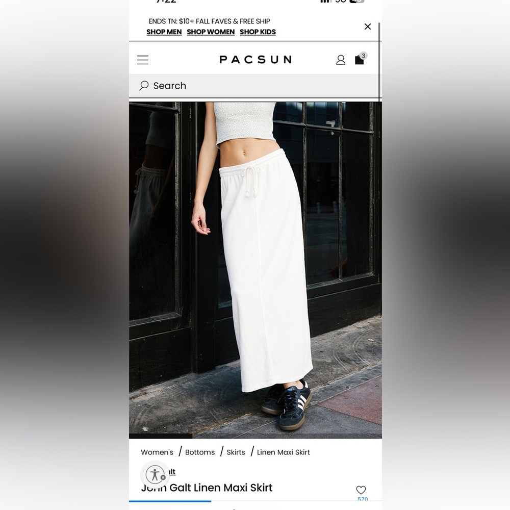 John galt white linen skirt size small brand new with tags